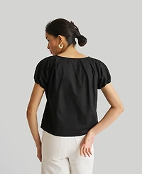 Balloon Sleeve Top