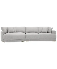 Closeout! Vasher 135" 2-Pc. Fabric Sectional with Cuddler, Created for Macy's