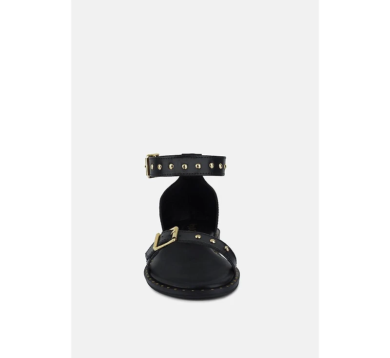 Rosemary Buckle Straps Women Flat Sandals