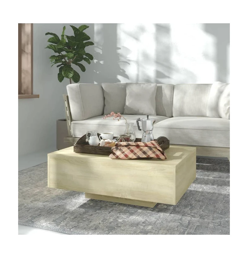 Coffee Table Sonoma Oak 33.5"x21.7"x12.2" Engineered Wood