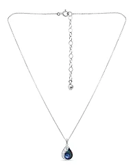 Macy's Abalone Inlay Teardrop Filigree Pendant Necklace