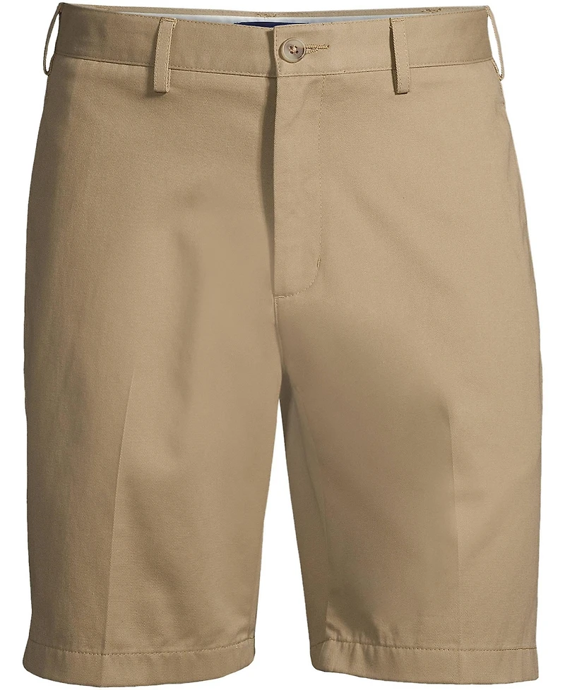 Lands' End Men's Big & Tall Traditional Fit 9 Inch No Iron Chino Shorts