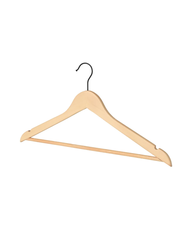 WeThinkStorage 20pk Premium Wood Hotel Quality Regular Hanger - Natural