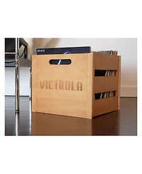 Victrola Wooden Record Crate