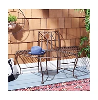Abia Wrought Iron 50 Inch W Outdoor Tree Bench