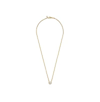 Pandora Timeless 14K Gold-Plated Sparkling Round Cubic Zirconia Halo Pendant Collier Necklace