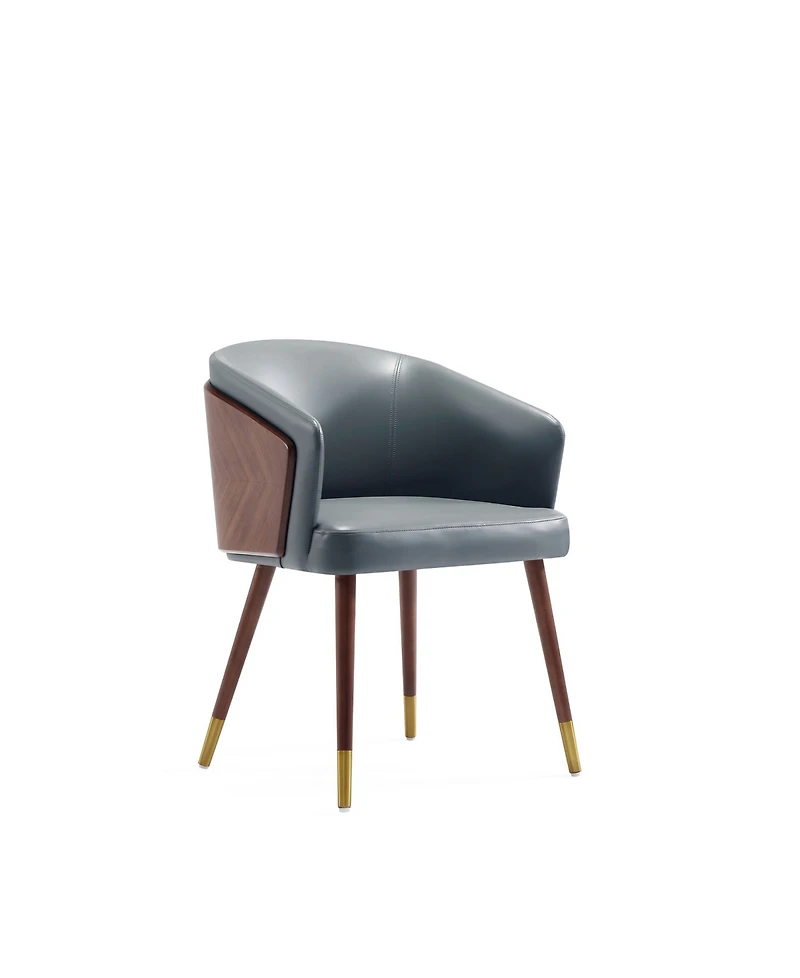 Manhattan Comfort Reeva 2-Piece Leatherette Upholstered Dining Chair Set
