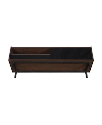 Manhattan Comfort Duane 59.25" Ribbed Tv Stand Fits TVs up to 55"