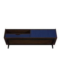 Manhattan Comfort Duane 59.25" Ribbed Tv Stand Fits TVs up to 55"