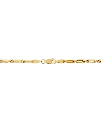 Polished Double Link Chain Necklace in 14k Yellow Gold, 18"