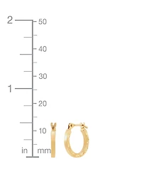 Children's Textured Hoop Earrings in 14k Gold (1/2")