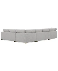 Closeout! Vasher 166" 4-Pc. Fabric Sectional Sofa with Cuddler, Created for Macy's