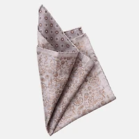 Elizabetta Men's Pascal - Double Sided Silk Pocket Square for Men
