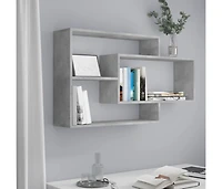 Wall Shelves Concrete Gray 40.9"x7.9"x23" Engineered Wood
