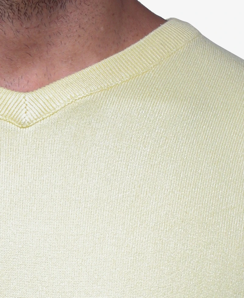 X-Ray Men's Basic V-Neck Pullover Midweight Sweater