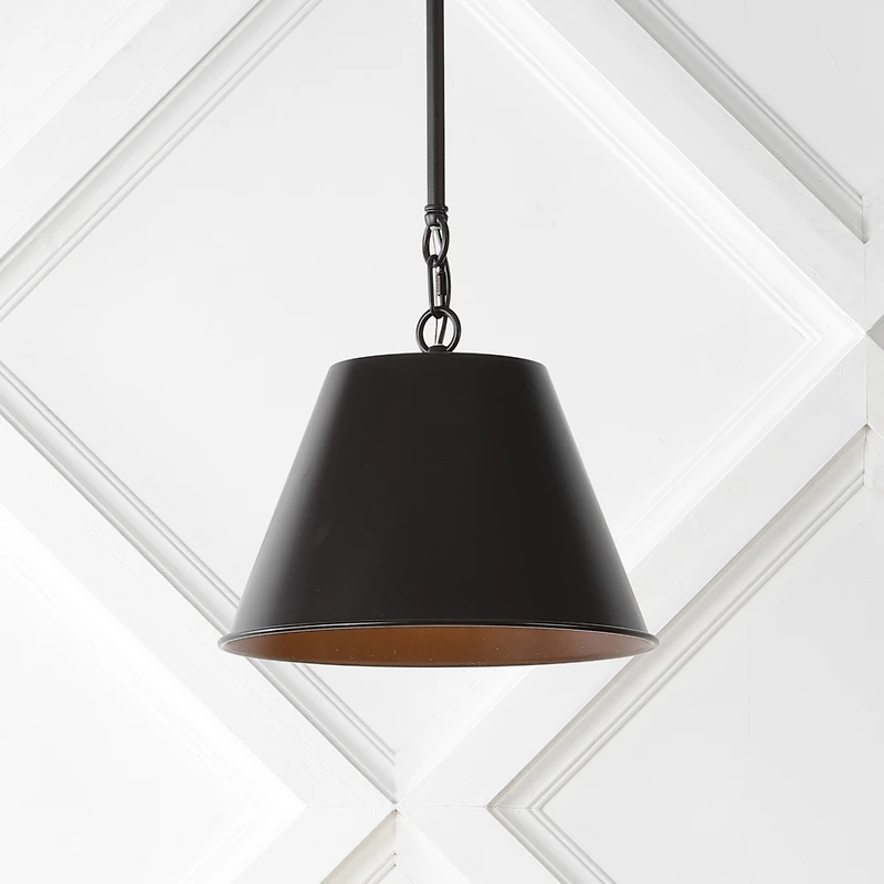 Jonathan Y Harper Industrial Farmhouse Iron Led Pendant