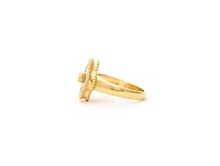 Mother of Pearl Clover Ring