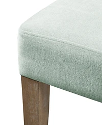 Madison Park 23.25" Carson Wide Wood Upholstered Wingback Dining Chair