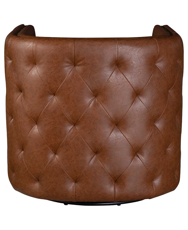 Madison Park Capstone Swivel Tufted Chair