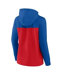Women's Fanatics Royal, Red Chicago Cubs City Ties Hoodie Full-Zip Sweatshirt