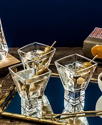 JoyJolt Carre Barware Collection, Set of 4