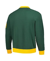Men's Tommy Hilfiger Green, Gold Green Bay Packers Reese Raglan Tri-Blend Pullover Sweatshirt
