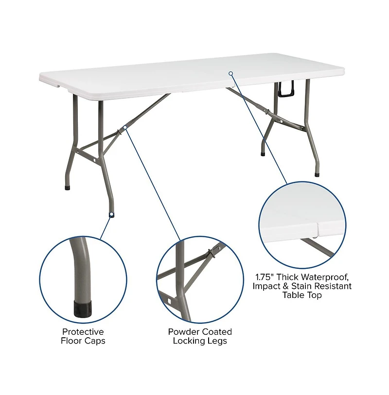 Outdoor Event/Tailgate Tent Set With Pop Up Event Canopy And Carry Bag And Bi-Fold Table With Carrying Handle