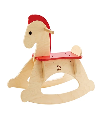 Hape Rock Ride- Beige Wooden Rocking Horse