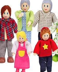Hape Happy Family Caucasian Dollhouse Set