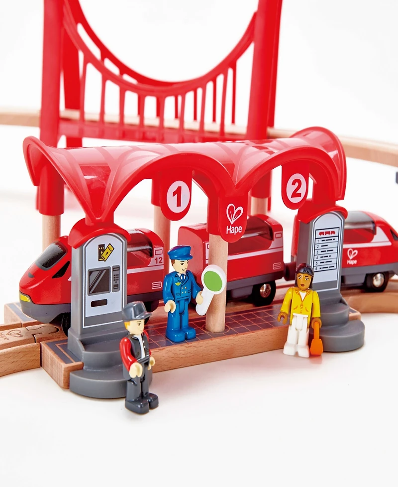 Hape Train Busy City Rail Set