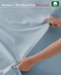 Luxury Flat Sheet Only - 600 Thread Count 100% Cotton Sateen Soft