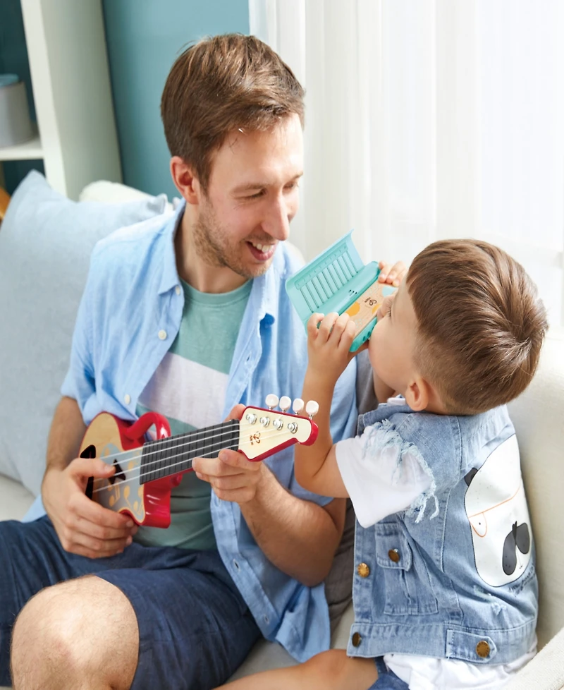 Hape Learn with Lights Teal Harmonica