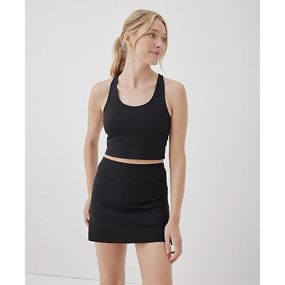 Pact Women's On the Go-To Crop Tank Made With Organic Cotton
