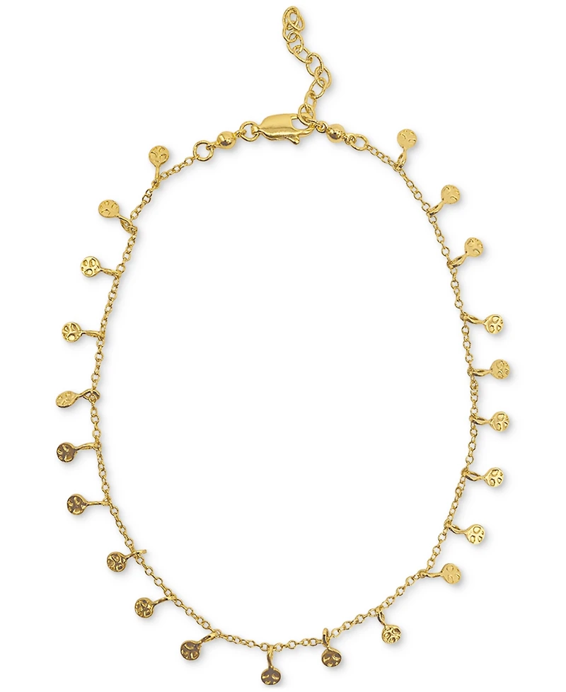Adornia 14k Gold-Plated Confetti Charm Ankle Bracelet