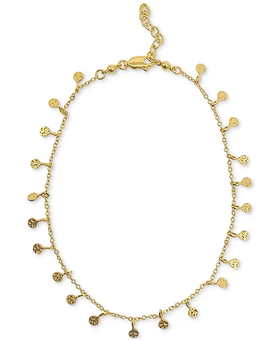 Adornia 14k Gold-Plated Confetti Charm Ankle Bracelet