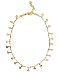 Adornia 14k Gold-Plated Confetti Charm Ankle Bracelet