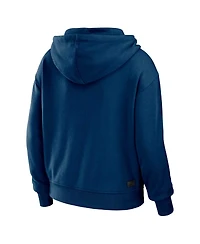Women's Wear by Erin Andrews Navy, White Chicago Bears Plus Color Block Full-Zip Hoodie