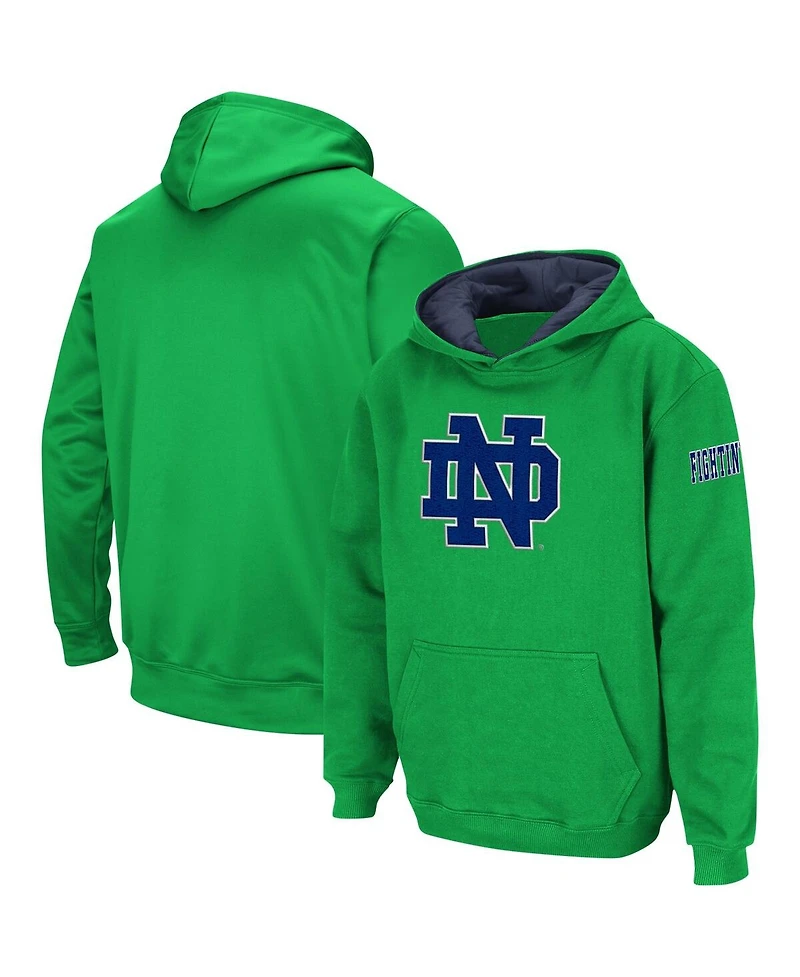 Big Boys Notre Dame Fighting Irish Big Logo Pullover Hoodie