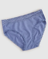 State of Day Women's Cotton Blend Lace-Trim Hipster Underwear, Created for Macy's