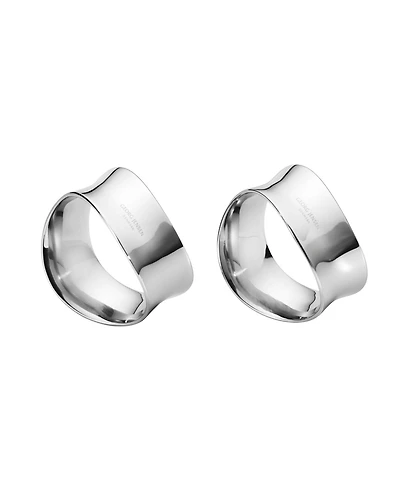 Georg Jensen Cobra 2 Piece Napkin Rings