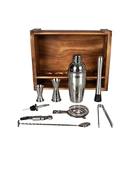 Legacy Fired Pine Wood Bar Tool 10 Piece Set