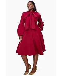 L I V D Women's Plus Bekah Flare Pocket Dress