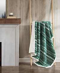 Eddie Bauer Faux Shearling Reversible Throw