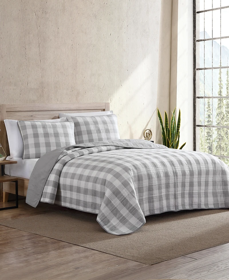 Eddie Bauer Lakehouse Plaid 3-Pc. Quilt Set, Full/Queen