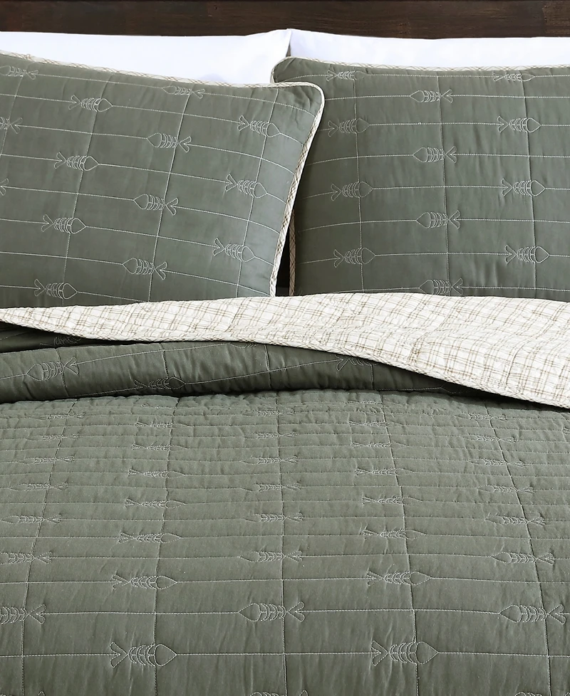Eddie Bauer Troutdale Reversible 3-Pc. Quilt Set, Full/Queen