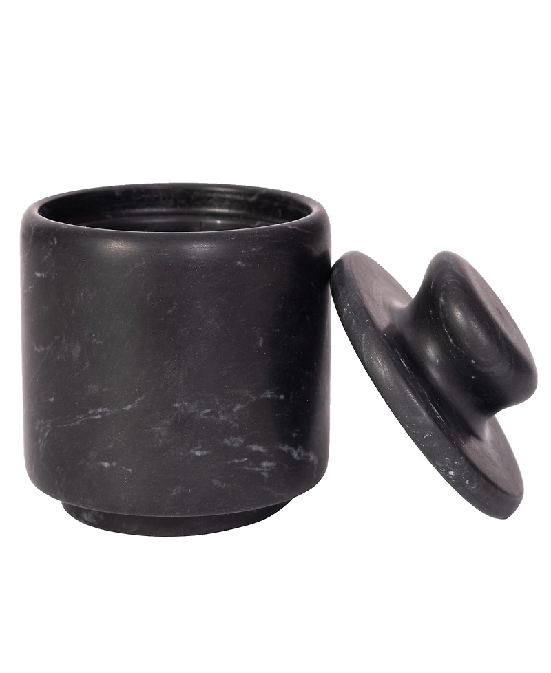 Artifacts Trading Company Marble Salt Cellar with Lid