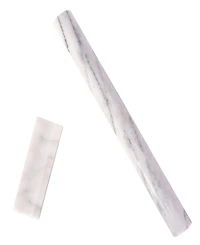 Artifacts Trading Company 12" Straight Marble Rolling Pin with Stand, 11" x 1"