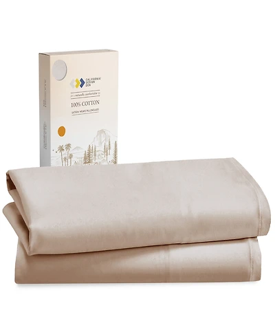 King Pillowcases - 100% Cotton, Set of 2 Soft & Cooling Sateen Weave Cases, Perfect Fit for Pillows by California Design Den