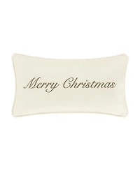 J Queen New York Merry Christmas Boudoir Decorative Pillow, 11" x 20"