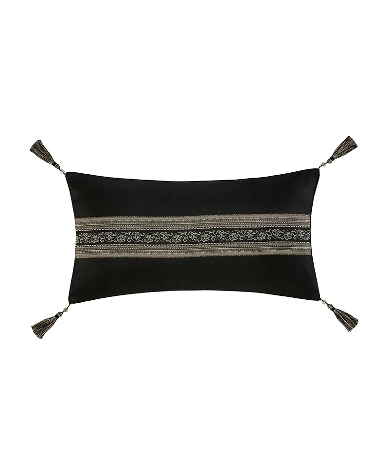 J Queen New York Vincenzo Boudoir Decorative Pillow, 12" x 21"